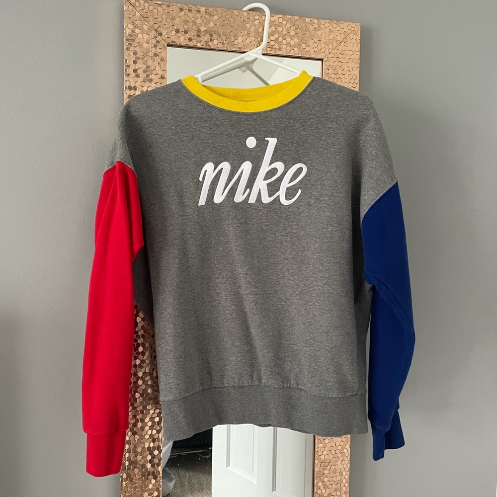 Nike color block sweatshirt